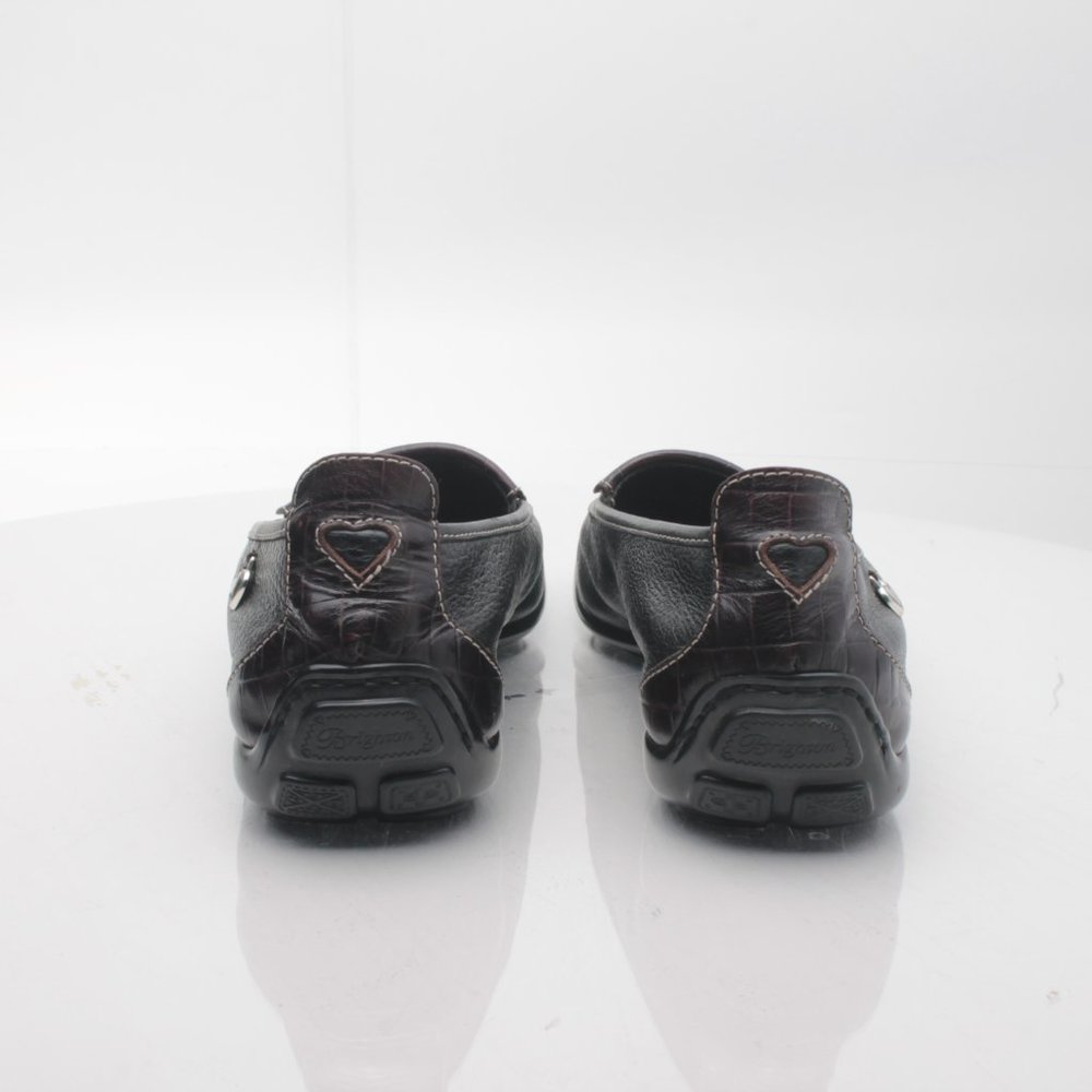 Brighton URSA Black Leather Elegant Driving Shoes Loafers 8.5N - Picture 9 of 16